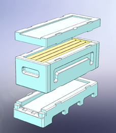 PAW-beehive, Bottom for Queen breeder