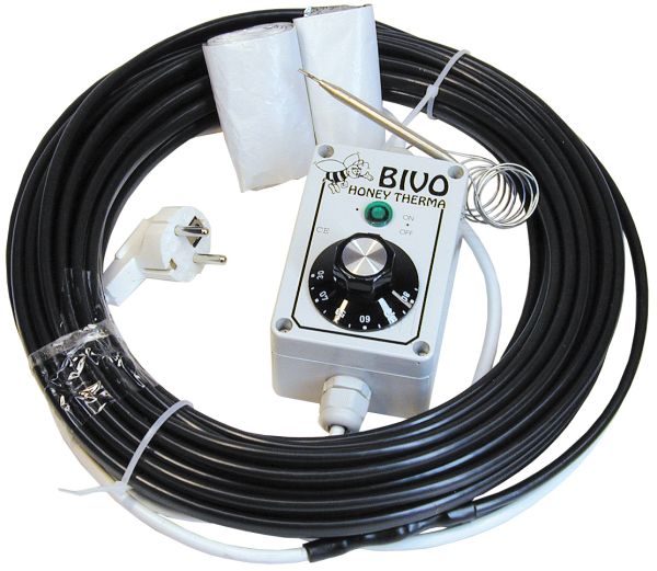 Bottenvärmare med termostat, 8 m kabel