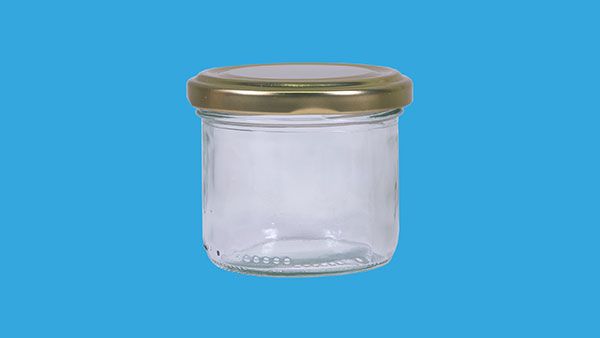 Glass jar 125 ml with 66 mm lid
