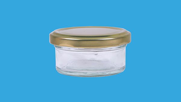 Glass jar 65 ml with 66 mm lid