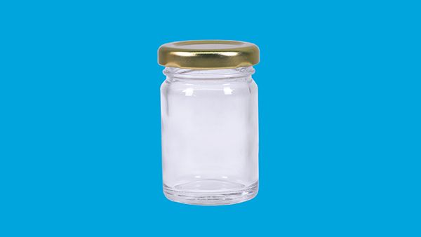 Glass jar 106 ml with 48 mm lid