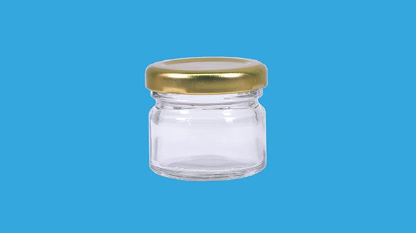 Glass jar 31 ml, with 43 mm lid