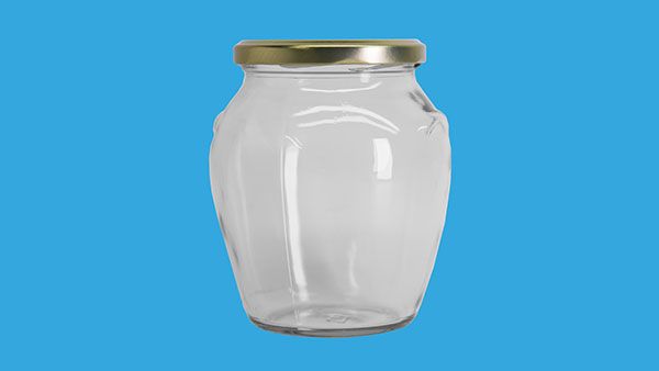 Glass jar ORICO 720 ml, with 82 mm lid