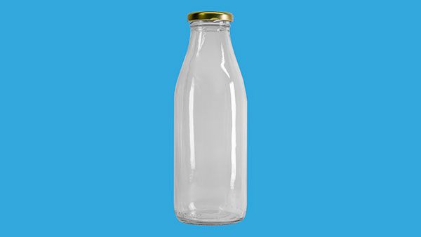 Glass bottle 500 ml, with 43 mm lid