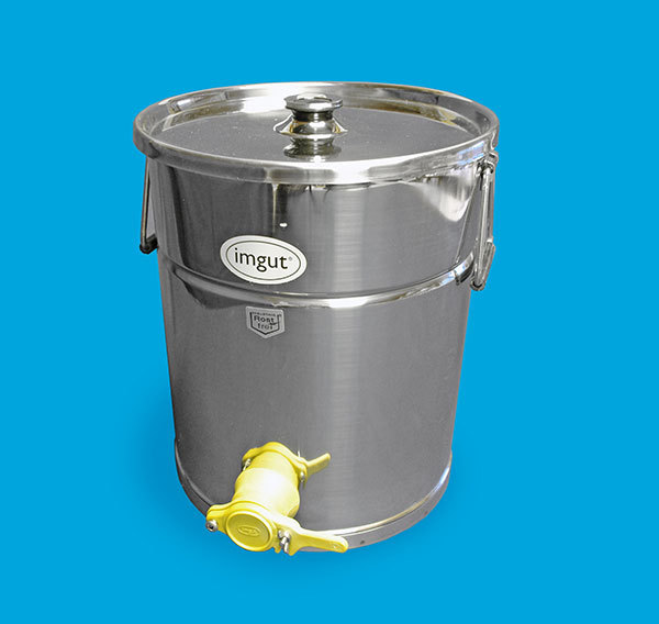 Stainless tank, 35 kg