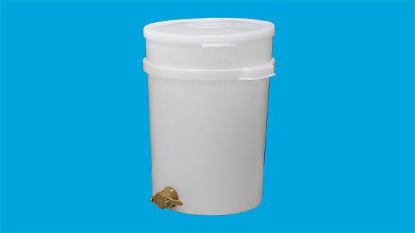 Honungskärl av plast, rymd 65 kg, 50 liter Utan kran