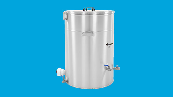 Double walled stainless wax melter 200L