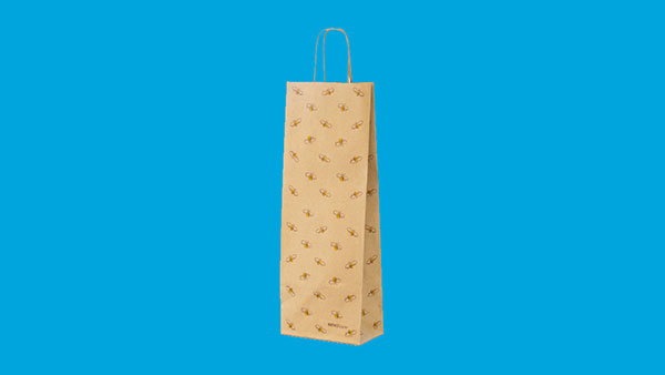 Paper bag with bees