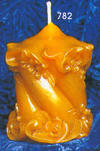 Candle mould Gille candle twisted