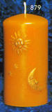 Candle mould Gille candle with motif
