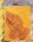Praying hands, relief form