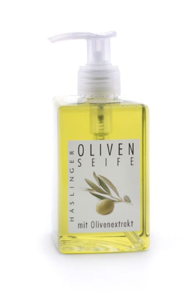 Olive liquid soap pump bottle