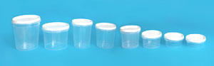 Plastic jar WHITE 1170 ml 100 pcs