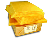 Beeswax sheets Lågnormal 197x342 mm (approx. 12-14 sheets/kg) 5,1